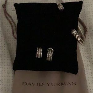 David Yurman cable bracelet and earrings